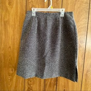 Petite Gray Norton Skirt